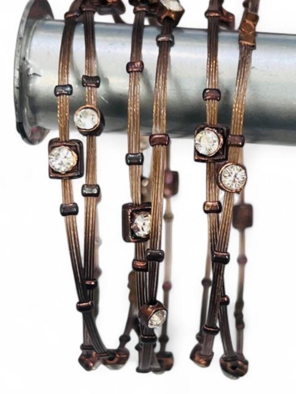 Seasonal Whispers Set of 6 Copper Wire and Bangle Bracelets